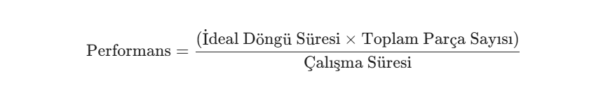 OEE Performans Hesaplama Örneği